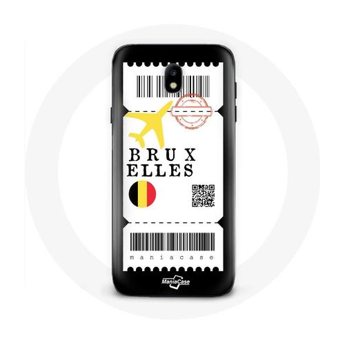 Coque Pour Samsung Galaxy J5 2017 Billet D'avion Bruxelles Belgique