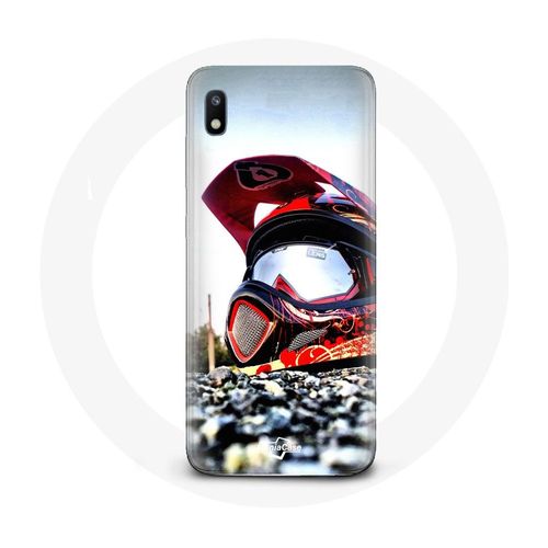 Coque Pour Samsung Galaxy A10 Casque Moto Cross