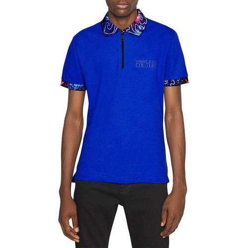 Polo Versace Jeans Couture Bleu - 73gagt12 - 73up626 Galaxy Piquet Space