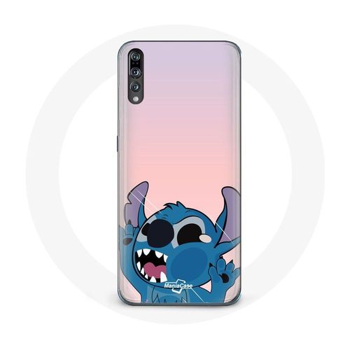 Coque Pour Huawei P20 Pro Stitch Le Nez En L'air Fond Rose