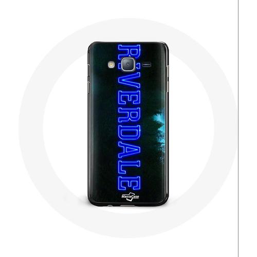 Coque Pour Samsung Galaxy J5 Riverdale Série Logo Bleu