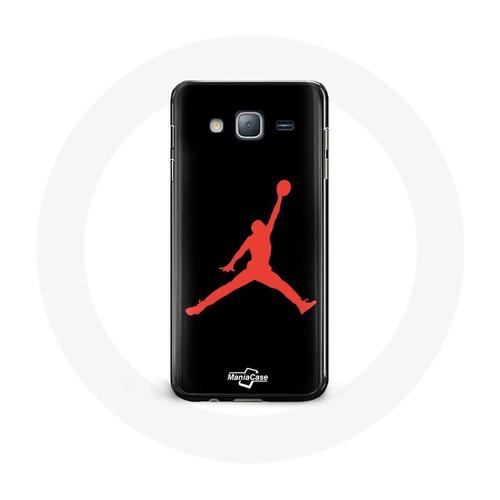 Coque Pour Samsung Galaxy J5 Air Jordan Logo Rouge