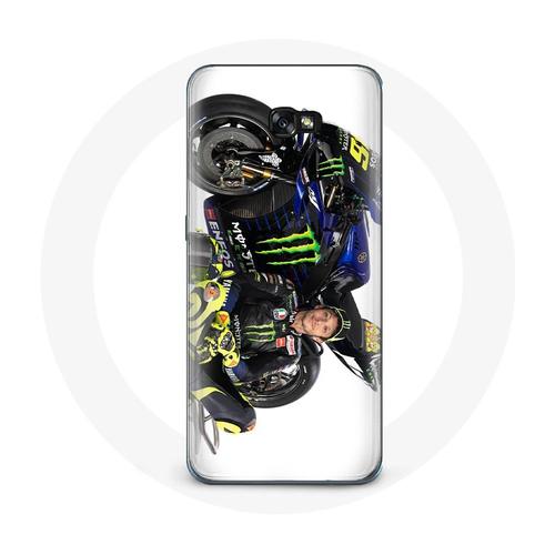 Coque Pour Samsung Galaxy A8 2016 Valentino Rossi Pilote De Vitesse Fond Blanc