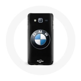 Coque Pour Samsung Galaxy J7 Bmw Logo Fond Noir