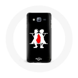 Coque Pour Samsung Galaxy J7 Hunter X Hunter Manga Logo Noir