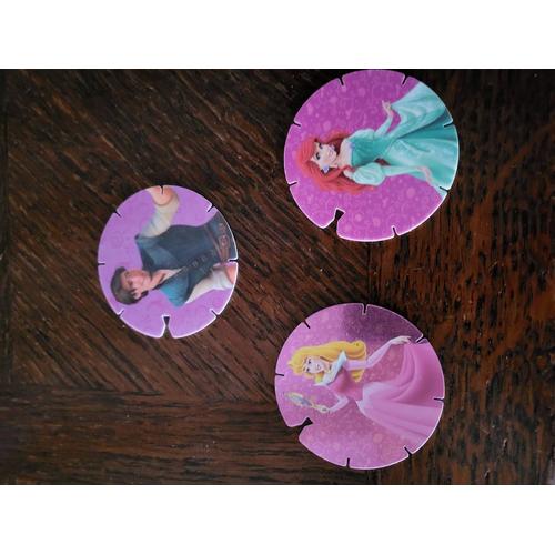 Lot De 3 Pogs Disney Princesses 