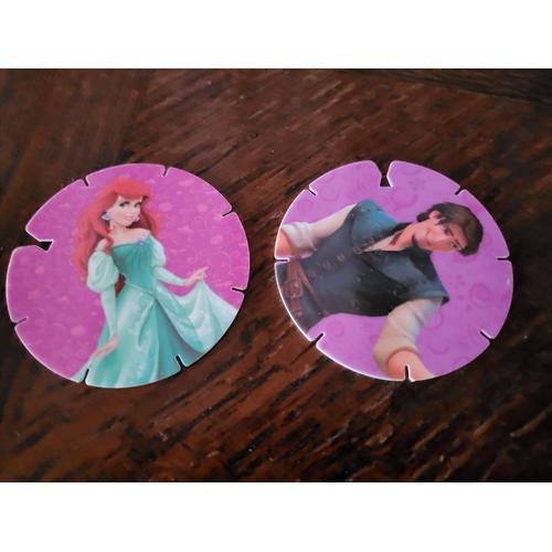 Lot De 2 Pogs Disney Princesses 