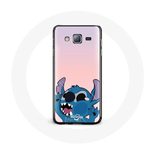 Coque Pour Samsung Galaxy J5 Stitch Le Nez En L'air Fond Rose