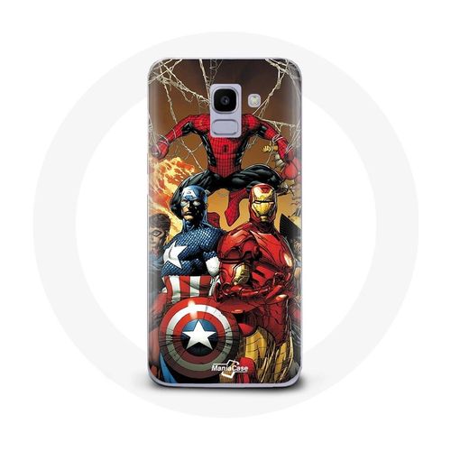 Coque Pour Samsung Galaxy A8 2018 Avengers Invaders Anciens Soldats