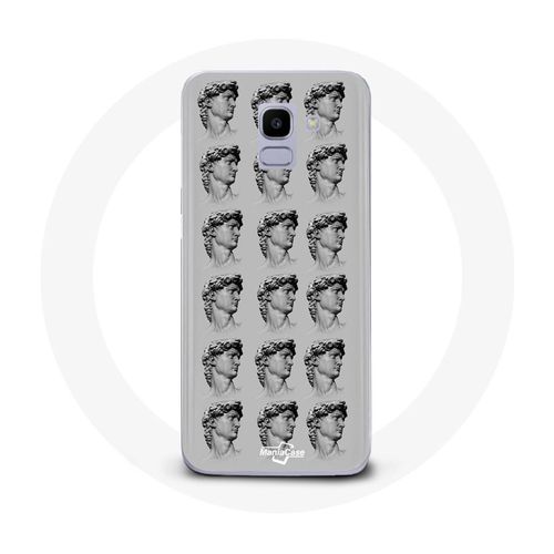 Coque Pour Samsung Galaxy A8 2018 Statue Fond Gris