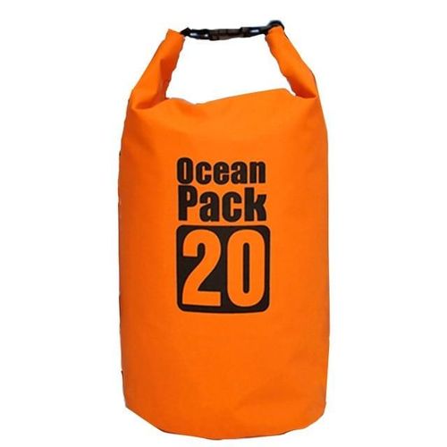 Sac de rangement imperméable sec de sacs de natation de compression de plongée en plein air de PVC pour le kayak de rafting unisexe, Vert 20L