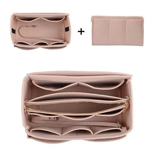 Cosmetic Bags Felt Cloth Handbag Organizer Insert Bag Travel Inner Purse Portable Make up Fits Speedy Neverfull, a3 40