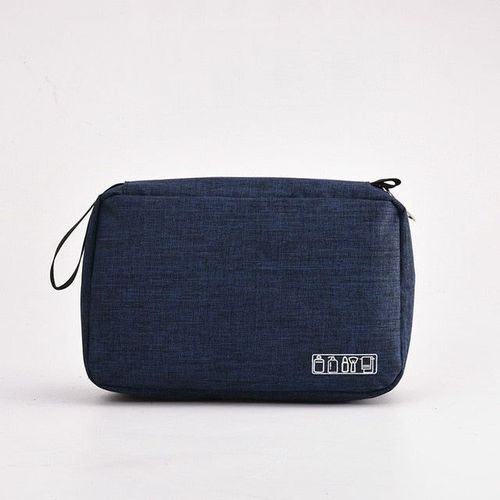 Hanging Travel Toiletry Bag for Men and Women Makeup Cosmetic Beautician Folding Bathroom Shower Organizer toilettas, Bleu profond