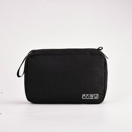 Hanging Travel Toiletry Bag for Men and Women Makeup Cosmetic Beautician Folding Bathroom Shower Organizer toilettas, Noir