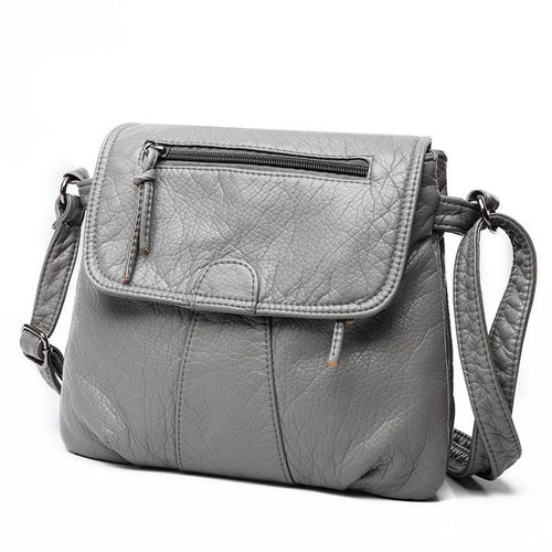 Women's Bags High Quality Crossbody Bag Soft PU Leather Shoulder Bag Fashion Women Bags Handbags Purses, Gris