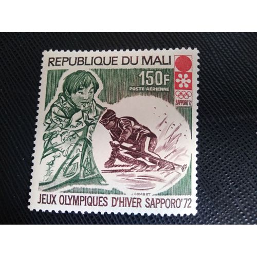 Timbre Mali Yt Pa 140 Jeux Olympiques D'hiver - Sapporo , Slalom 1972 ( 160806 )