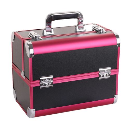 Portable Professional Cosmetic Bag Suitcases For Cosmetics Large Capacity Women Travel Makeup Bags Box Manicure Cosmetology Case, Rouge