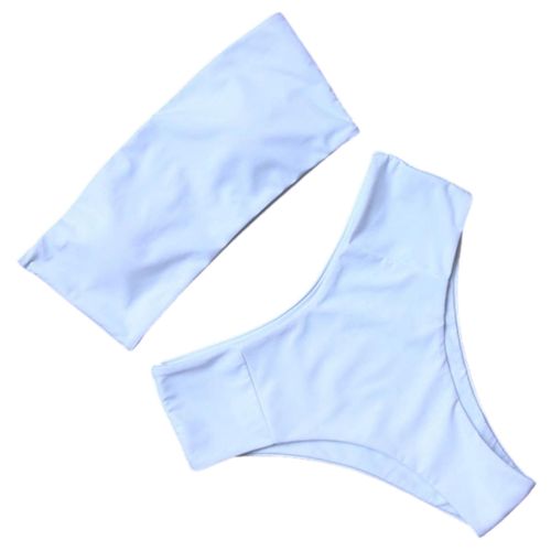 Bikini Women High Waist Set Bathing Push Up Beachwear, B1663wh