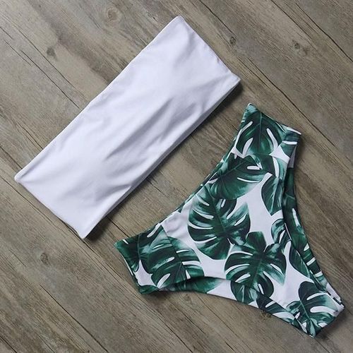 Bikini Women High Waist Set Bathing Push Up Beachwear, B1839wh