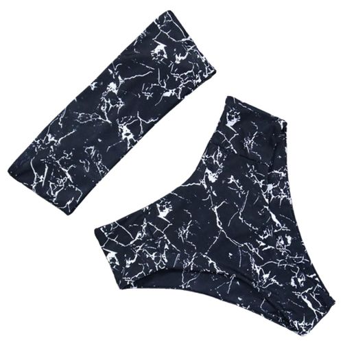 Bikini Women High Waist Set Bathing Push Up Beachwear, B1918bk