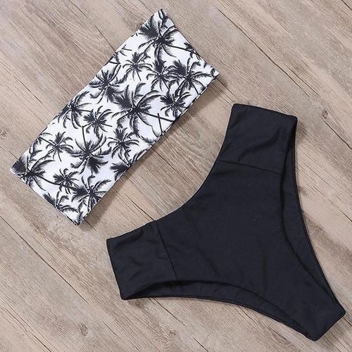 Bikini Women High Waist Set Bathing Push Up Beachwear, B3371bk