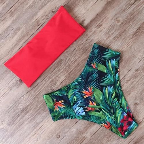 Bikini Women High Waist Set Bathing Push Up Beachwear, B3388rg