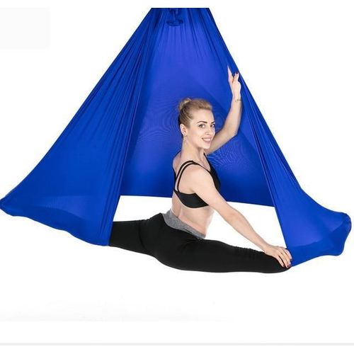 Ceintures Anti-Gravité En Soie De Qualité Supérieure Pour Hamac De Yoga Aérien, Noir