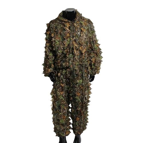 Le Tireur D'élite Tactique 3d Des Hommes Porte Le Costume Léger De Feuille De Ghillie De Camouflage À Capuchon