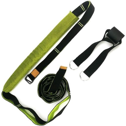 Ceinture D'entraînement Réglable De Bande D'étirement De 350 Cm Aide À La Sangle De Pliage Arrière Pour La Musculation À Domicile, Rose