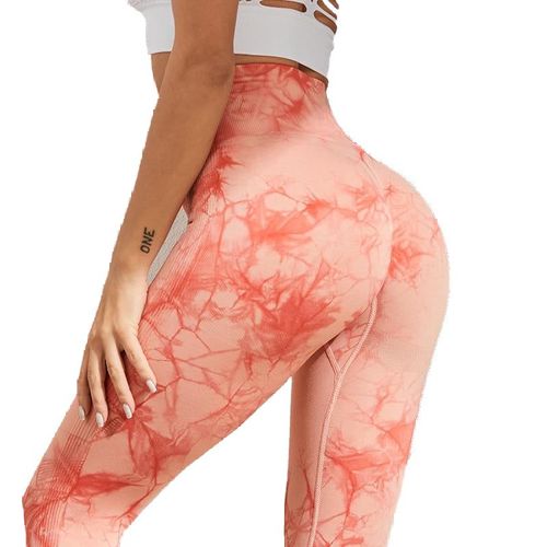 Sexy Women Leggings Bubble Butt Push Up Fitness Legging Slim High Waist Leggins Mujer Seamless Fitness Legging, Carnet De Notes - Orange M