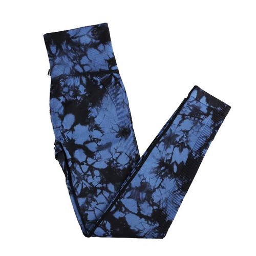Sexy Women Leggings Bubble Butt Push Up Fitness Legging Slim High Waist Leggins Mujer Seamless Fitness Legging, Carpettes Bleu Foncé M