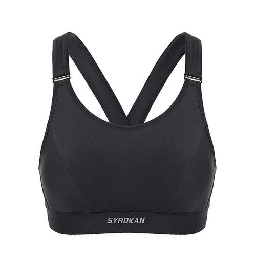 Women's Front Adjustable Straps Wirefree Sports Bras High Impact