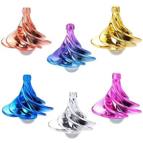 Metal Magic Wind Fidget Spinning Portable Stress Relief Toy, Ou