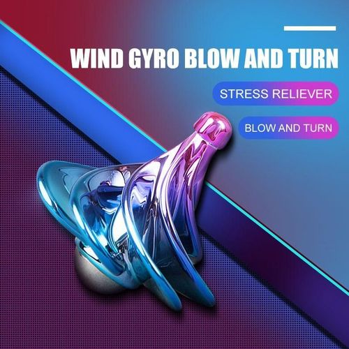 Metal Magic Wind Fidget Spinning Portable Stress Relief Toy, Rose