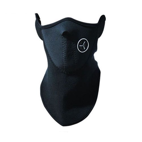 Chaud Polaire Vélo Demi Visage Couverture Capot Protection Cyclisme Ski Sports En Plein Air Hiver Cou Garde Écharpe Masque, Noir