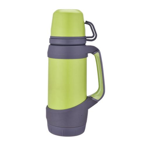 Flacons À Vide Thermoses En Acier Inoxydable 1.2l 1l Grande Taille En Plein Air Voyage Tasse Thermos Bouteille Thermique Café, Vert 1200ml