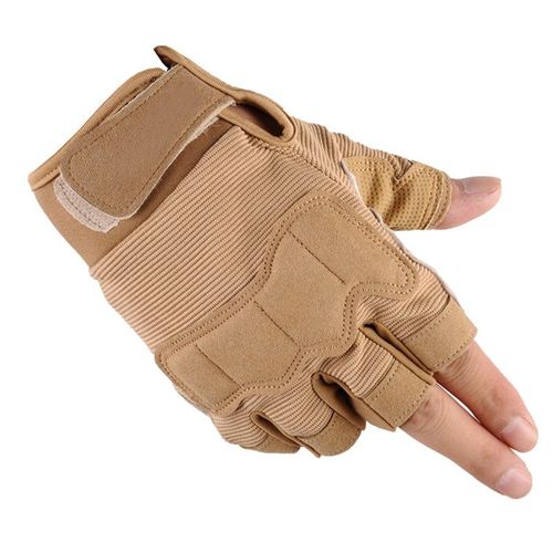 1 Paire De Sports Tactiques Fitness Haltérophilie Gants De Gym Formation Fitness Musculation Séance D'entraînement Wrap Wrap Exercice Pour Hommes, Marron M
