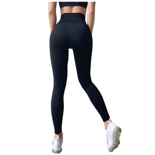 Energy Seamless Women Fitness Pantalon De Yoga Taille Haute Gymnastique Sportive Entraînement Féminin Jambières De Course, Noir S/M