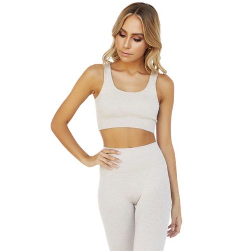 Ensemble De Vêtements De Sport Pour Femmes Avec Soutien-Gorge De Sport Et Leggings D'entraînement, Kaki L