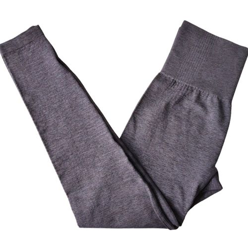 Femmes Vital Leggings Sans Couture Gym Yoga Pants Girl Sport, Noir Gris S