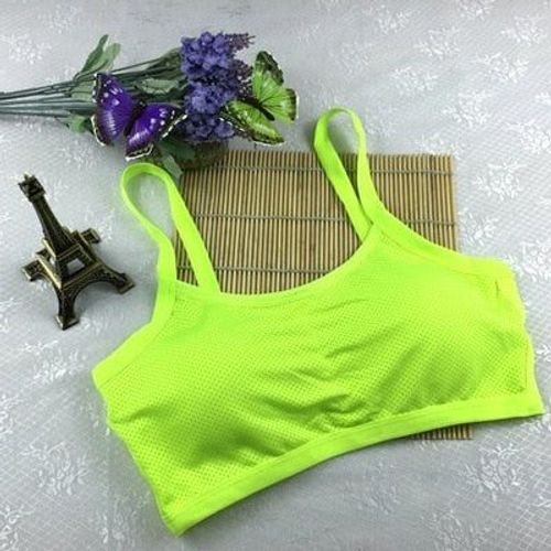 Soutien-Gorge De Yoga De Remise En Forme Pour Les Femmes Gym Workout Running Débardeur Rembourré Athletic Vest Sous-Vêtements Shockproof Push Up, Vert