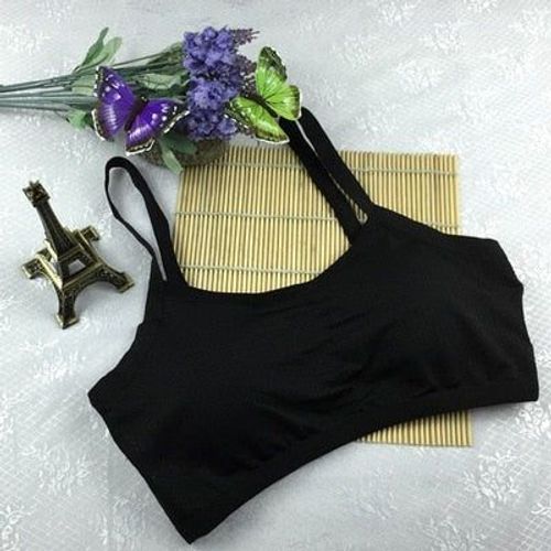 Soutien-Gorge De Yoga De Remise En Forme Pour Les Femmes Gym Workout Running Débardeur Rembourré Athletic Vest Sous-Vêtements Shockproof Push Up, Noir