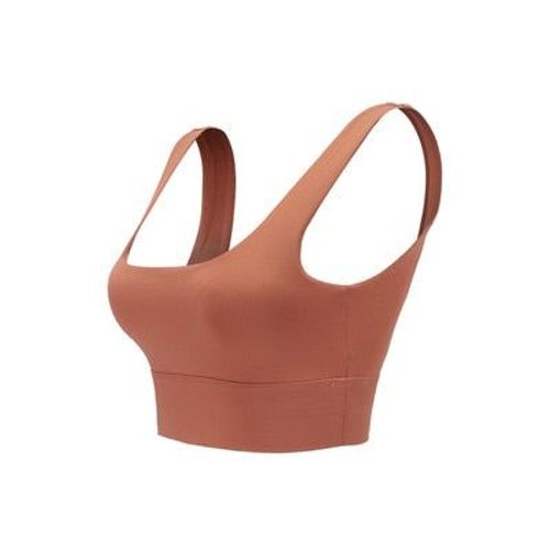 Femmes Push Up Seamless Sports Bra Pour Fitness Run Active Yoga Gym Brassiere Wear, Champagne M