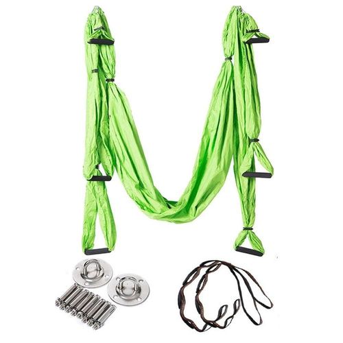 Ensemble Complet Flying-Aerial Yoga, Vert