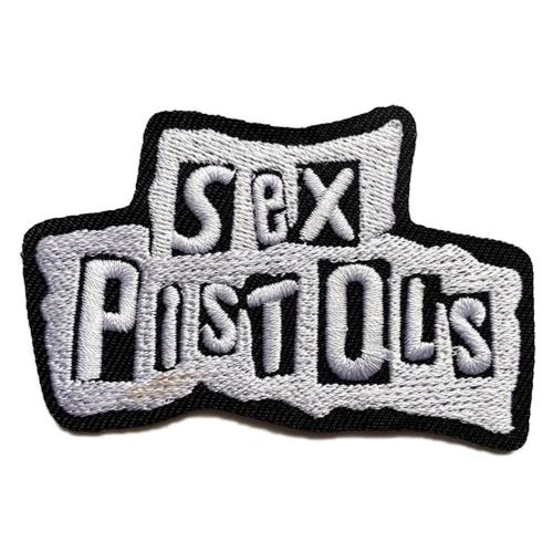 patch sex pistols blanc noir groupe punk 7 x 4 cm cusson