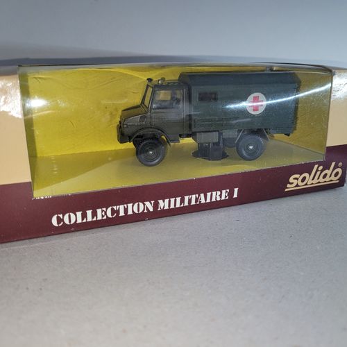 Unimog Mercedes Ambulance Militaire-"Collection Militaire 1" Solido Made In France-Solido