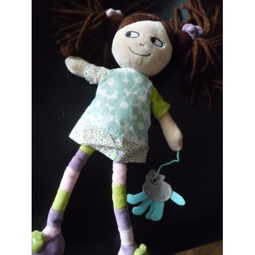 Doudou Poupée Fille Nicotoy Pour Monoprix