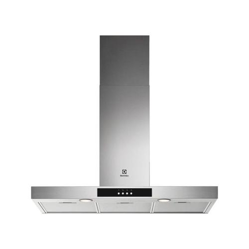 ELECTROLUX Hotte Décorative Murale Aspirante Inox Largeur 90cm Débit d'air 600 m3/h