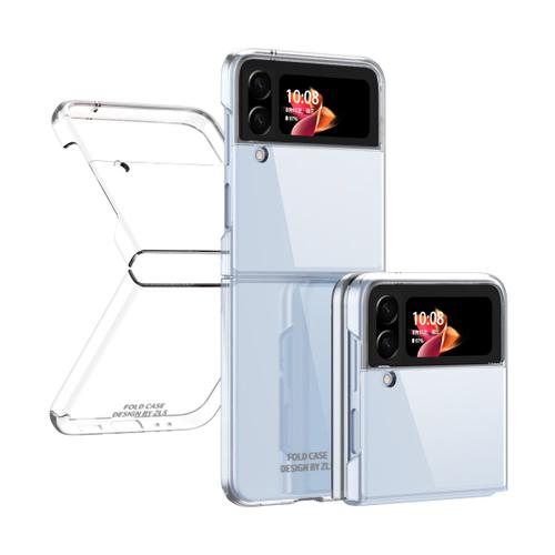 Coque Samsung Galaxy Z Flip 4,Coque Samsung Galaxy Z Flip 4¿Antichoc,Etui Pour Telephone A Ecran Pliant Samsung Galaxy Z Flip 4, Transparent