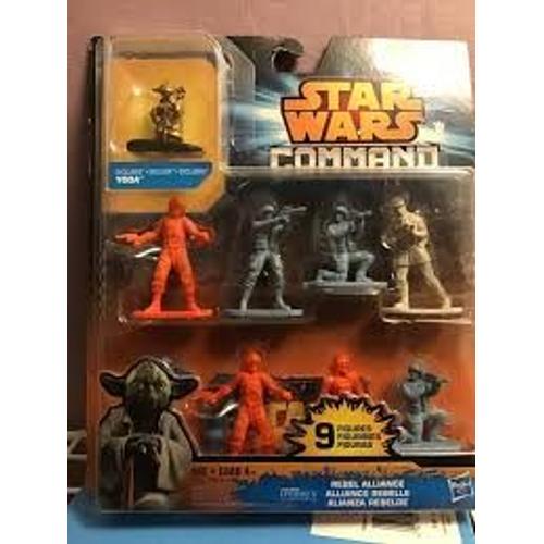 Hasbro Commande Pack Starter - Un Pack De 9 Figurines / Rebel Alliance / Yoda